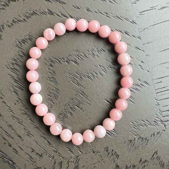 Pink opal bracelet 6mm - Picture 3 of 3